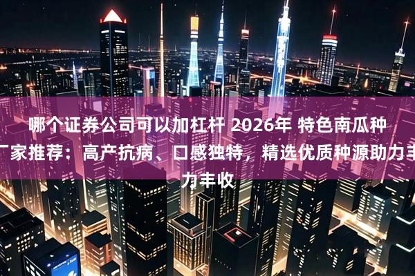 哪个证券公司可以加杠杆 2026年 特色南瓜种子厂家推荐：高产抗病、口感独特，精选优质种源助力丰收